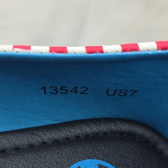 T.U.K Black and Red Cat Flats - Picture 6 of 9